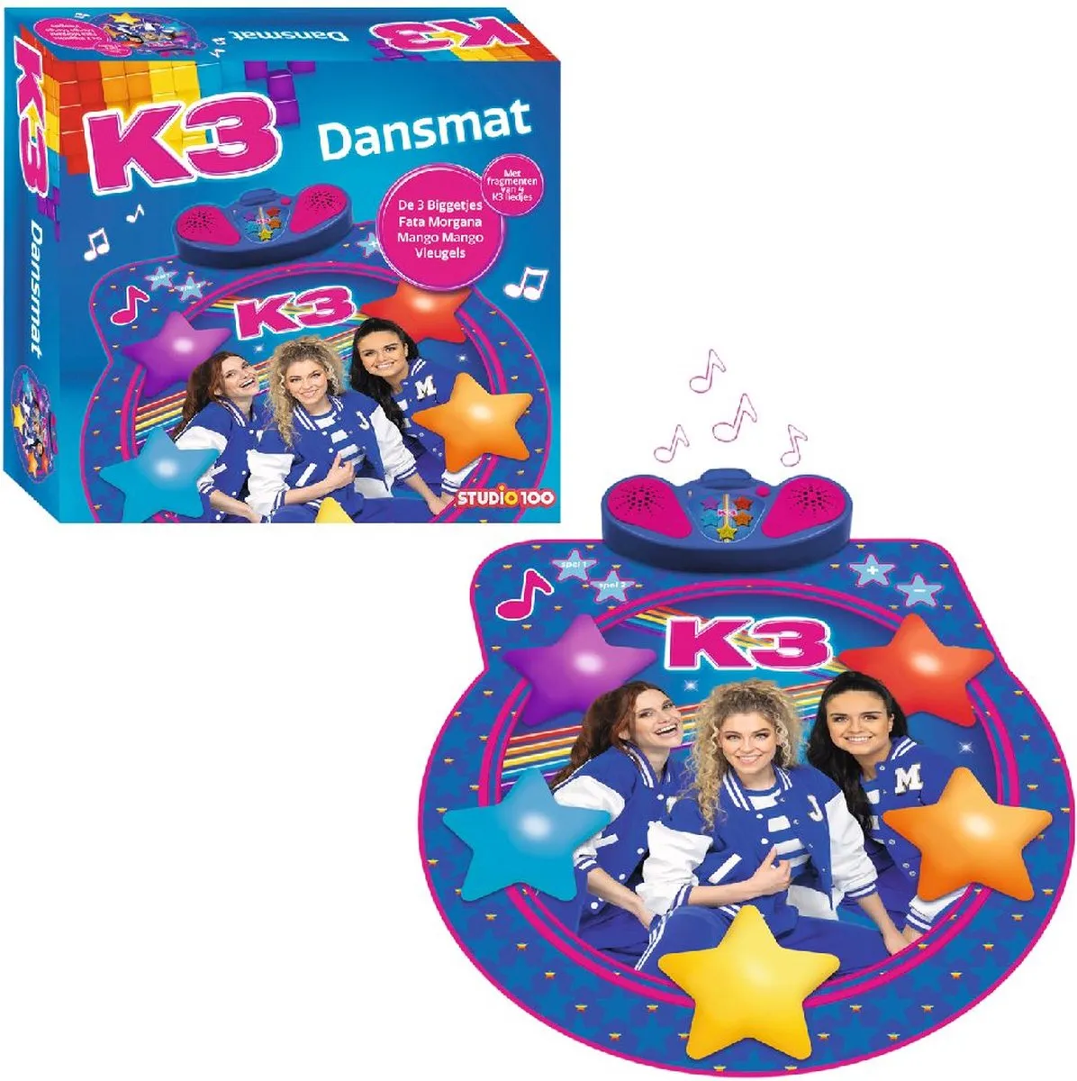 K3 Dansmat Interactief - Blauw