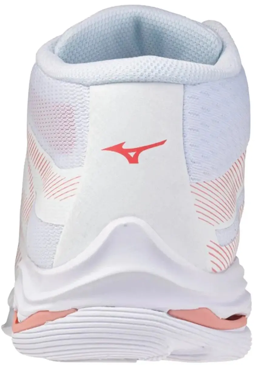 Mizuno Wave Lightning Pro Mid Dames Schoenen - 39 - Wit - afbeelding 3 van 4