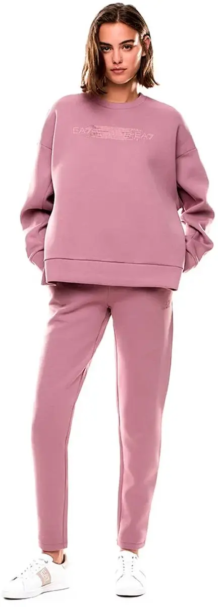 Ea7 Emporio Armani Train Logo Series Tt Ch Tape Trainingspak Roze M Vrouw