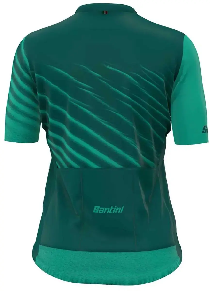 Santini Astro Korte Mouw Wielertrui - Groen XL - afbeelding 2 van 4