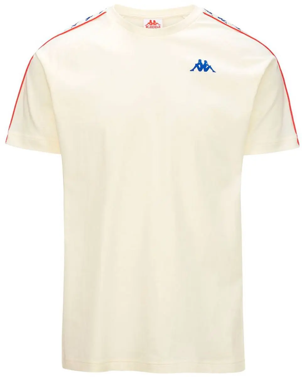 Kappa Coen Slim 222 Banda T-shirt Met Korte Mouwen Beige S Man