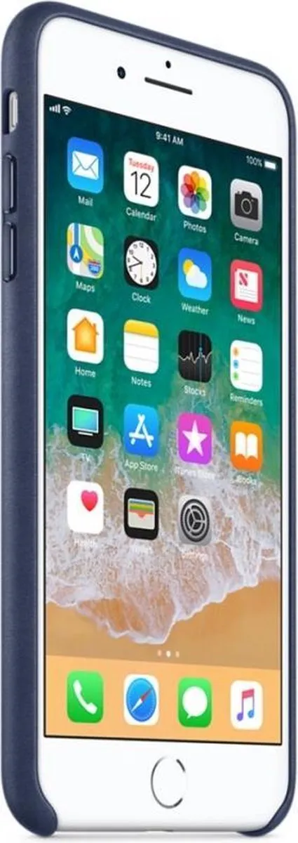 Apple Leren Hoesje iPhone 7/8 Plus MMYG2ZM/A - Donkerblauw - afbeelding 6 van 6