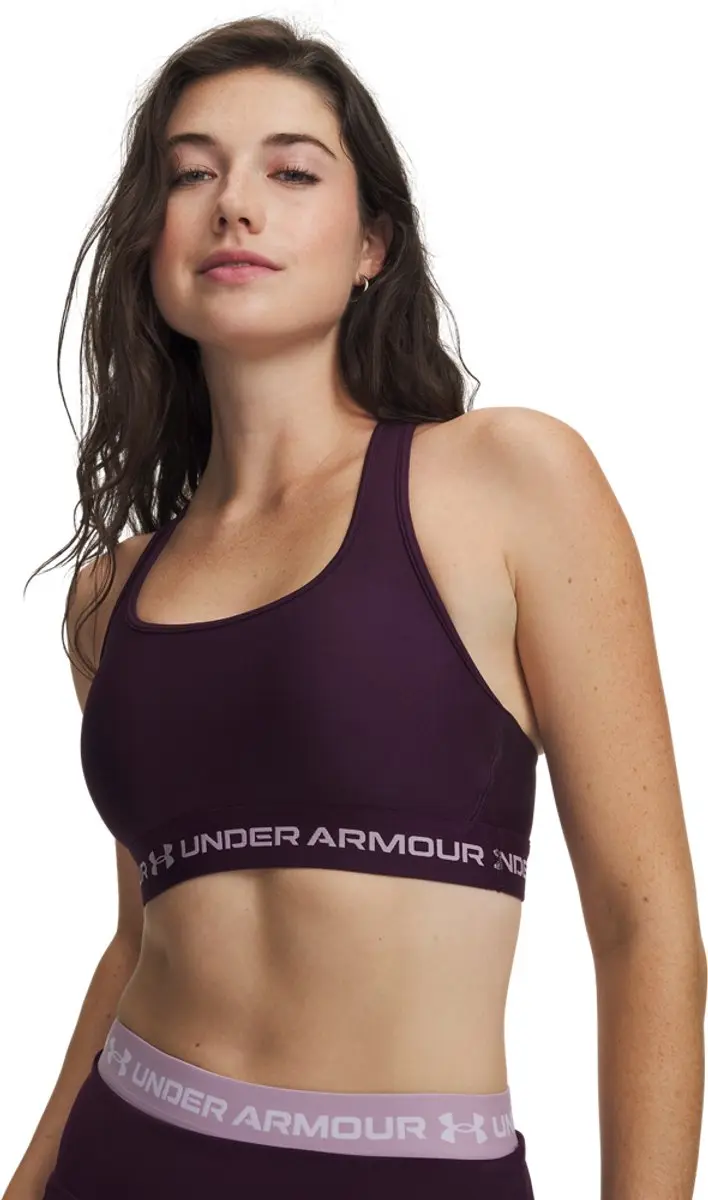 Under Armour Crossback Mid Bra-PPL Dames Sporttrui