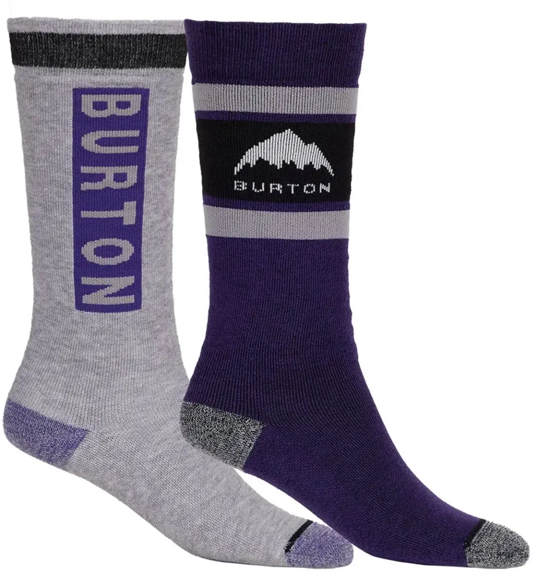 Burton Weekend Midweight Sokken 2 Paren Grijs,Paars EU 30-32 Meisje
