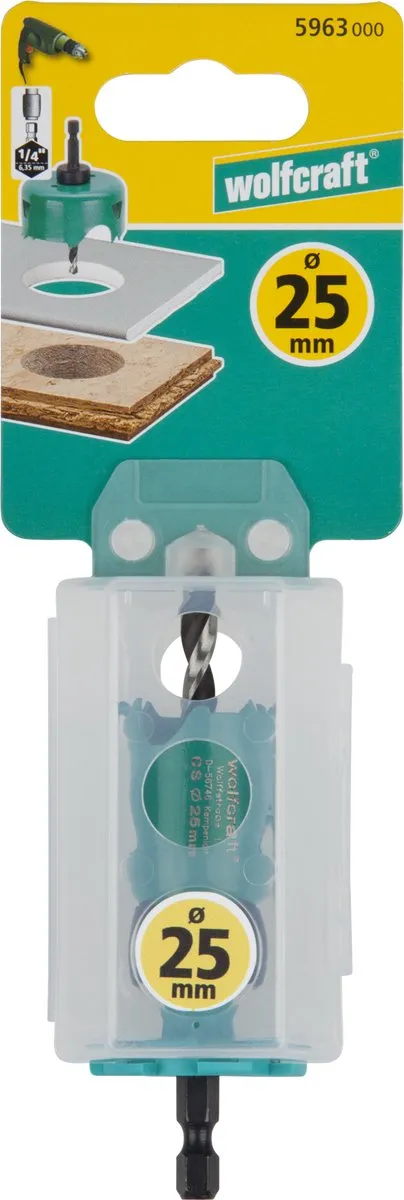 Wolfcraft Carbonstalen Gatenzaag Ø25mm - 5963000