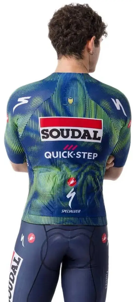 Castelli Climber's A/C Soudal Quick-Step 2026 Wielertrui M - Blauw/Lime - afbeelding 2 van 4