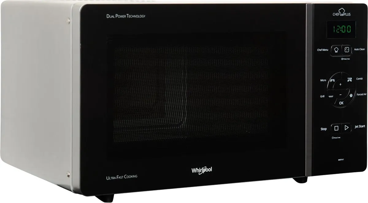 Whirlpool MCP 347 SL Combimagnetron 800W - Zwart