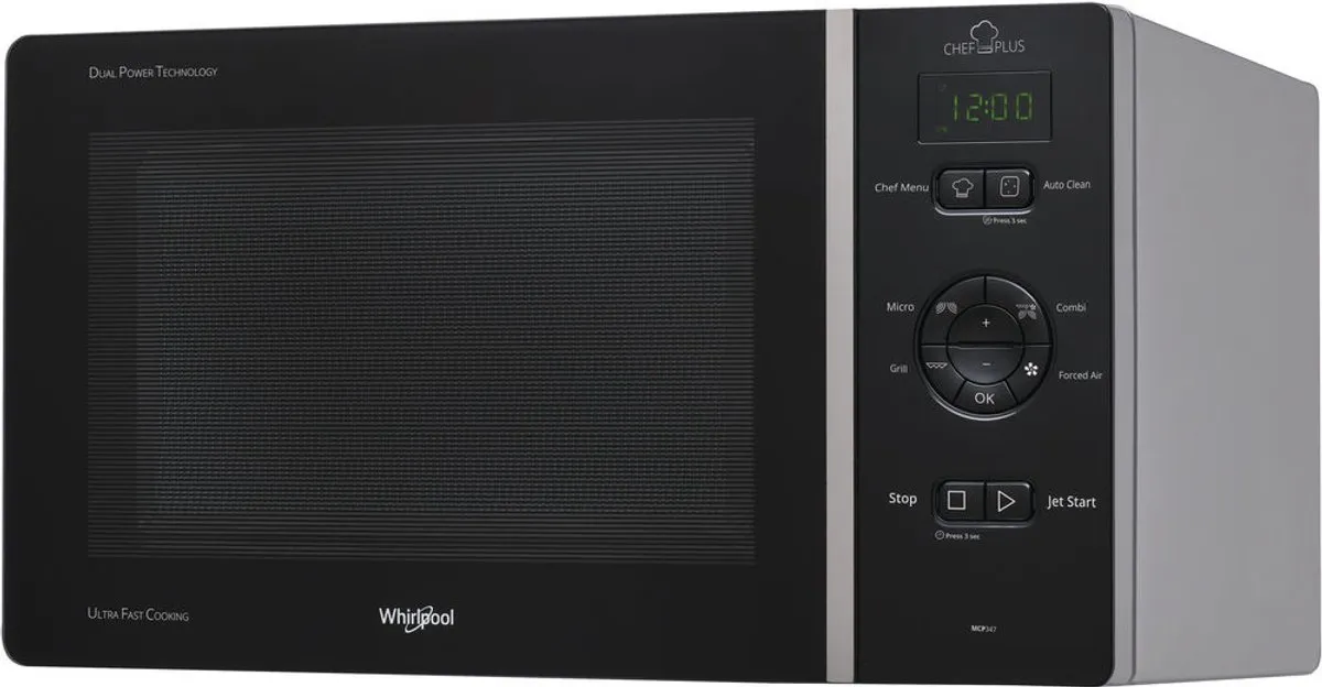 Whirlpool MCP 347 SL Combimagnetron 800W - Zwart
