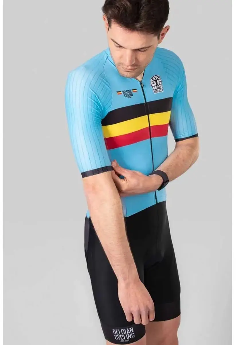 Bioracer Belgium Icon Aero Racepak - Blauw L - afbeelding 3 van 4