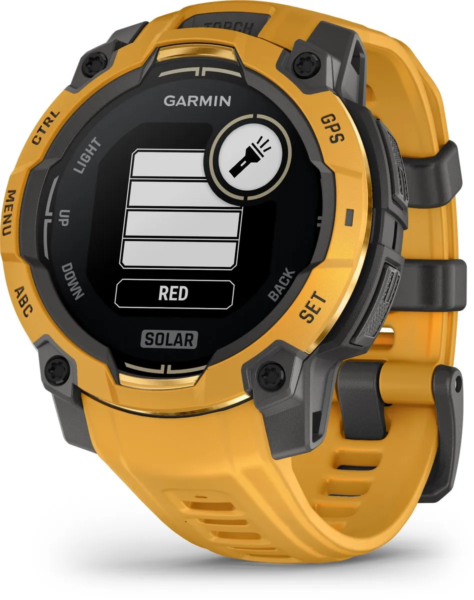 Garmin Instinct® 3 Solar – GPS Smartwatch – 45 mm – Zonne-energie – Sunburst/Geel – Limited Edition