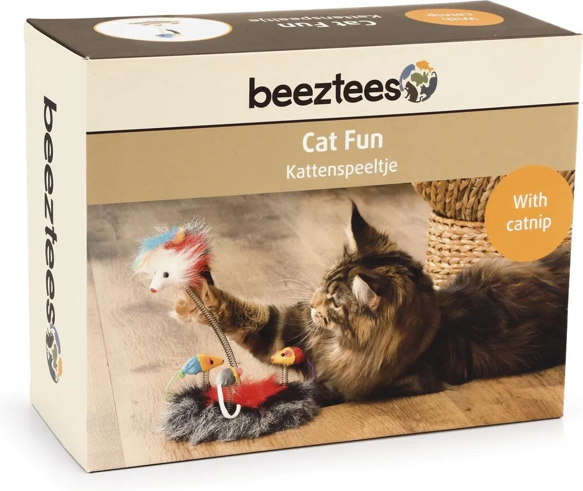 Beeztees Muizenfamilie Kattenspeelgoed - 15x15x25cm
