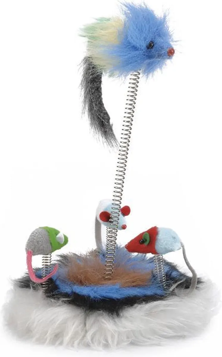 Beeztees Muizenfamilie Kattenspeelgoed - 15x15x25cm