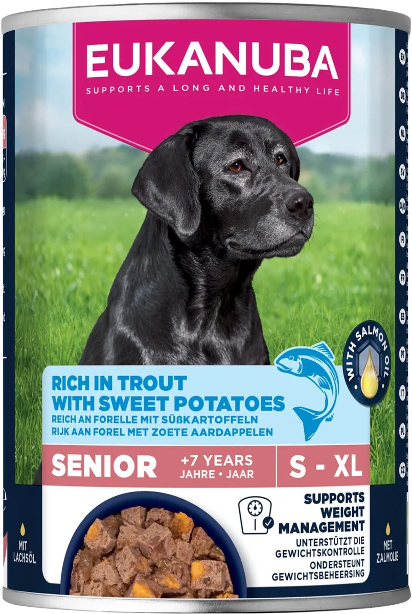 Eukanuba Life Care Nat Hondenvoer Senior Trout & Sweet Potatoes 400g