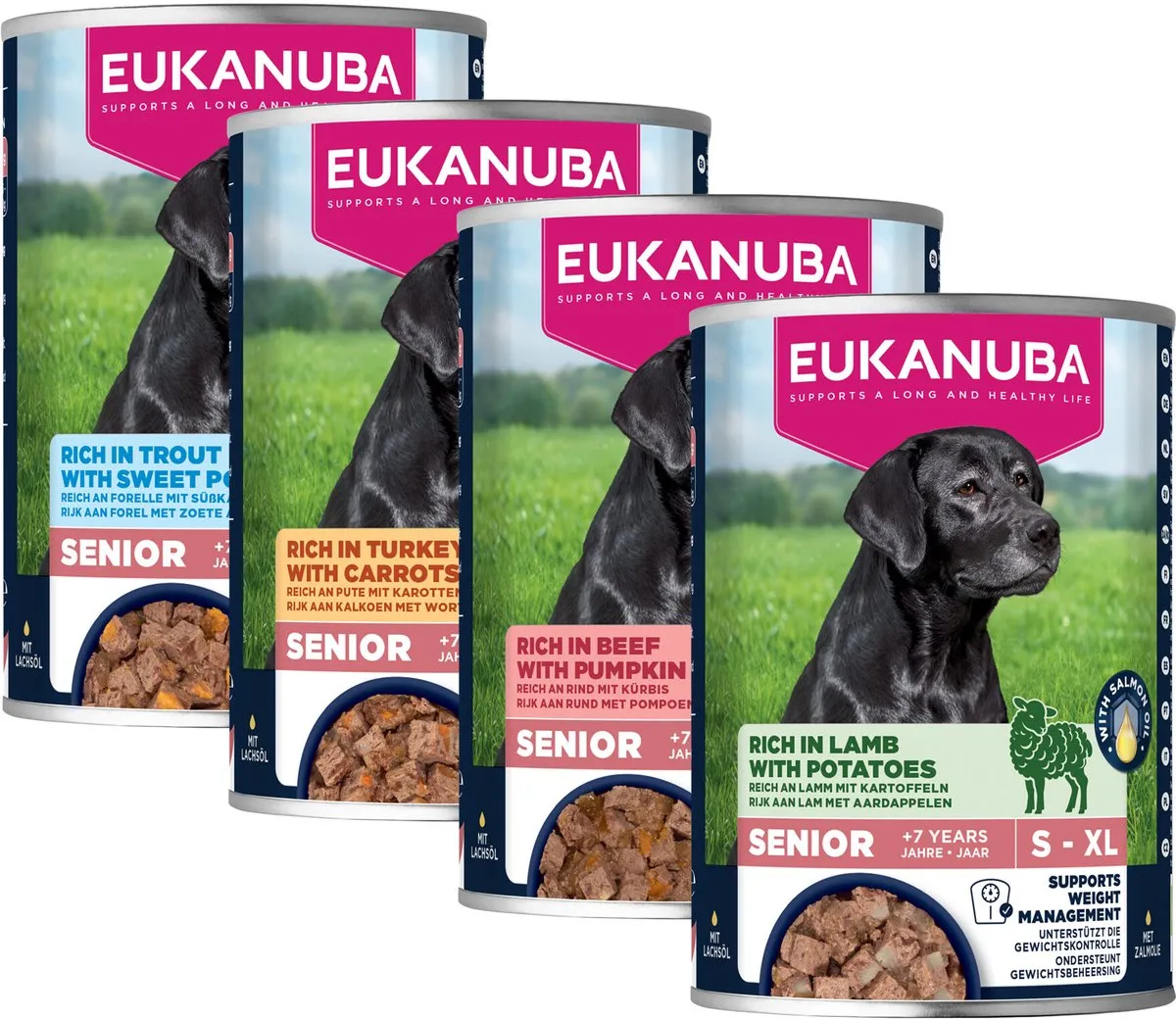 Eukanuba Life Care Nat Hondenvoer Senior Trout & Sweet Potatoes 400g