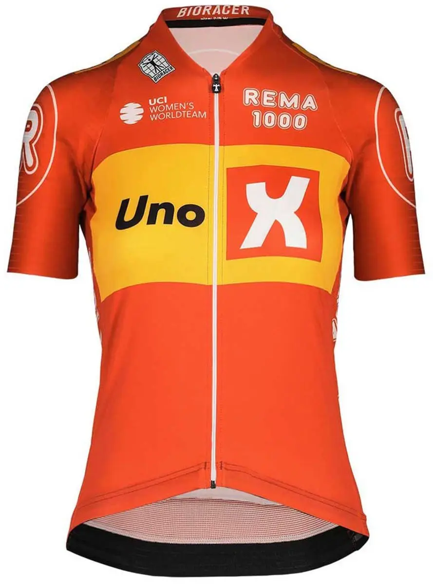 Bioracer Uno-x Icon Korte Mouw Wielertrui Oranje S Vrouw