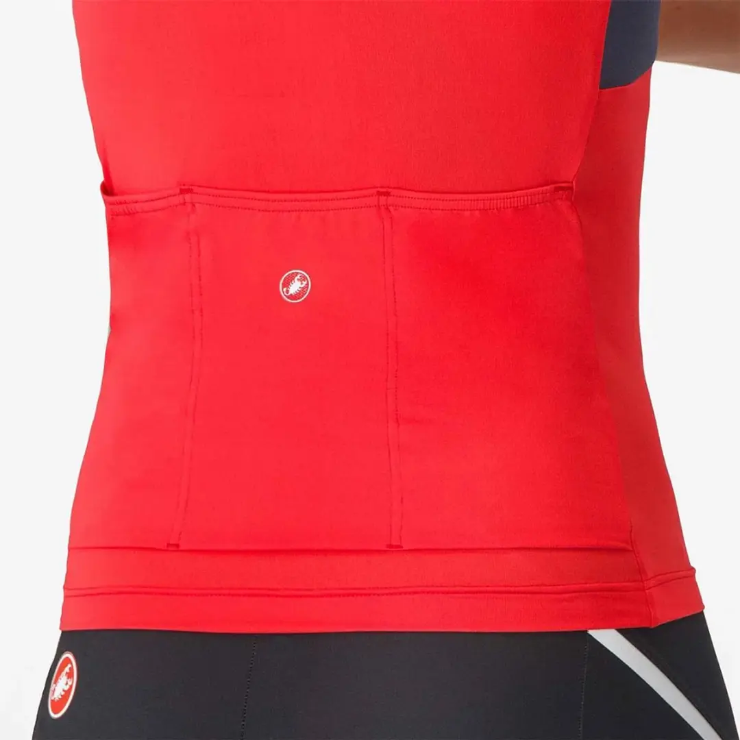 Castelli Sole Mouwloos Fietstrui Rood S - afbeelding 4 van 4