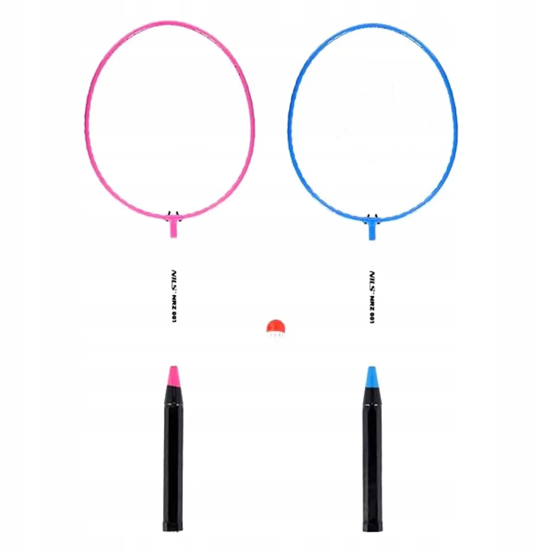 Badminton Set: 2 Rackets & Shuttlecock