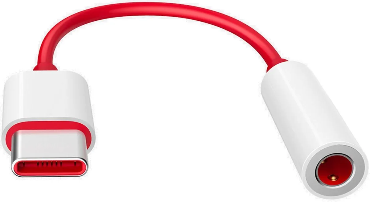 OnePlus Type-C naar 3.5mm Adapter - Rood