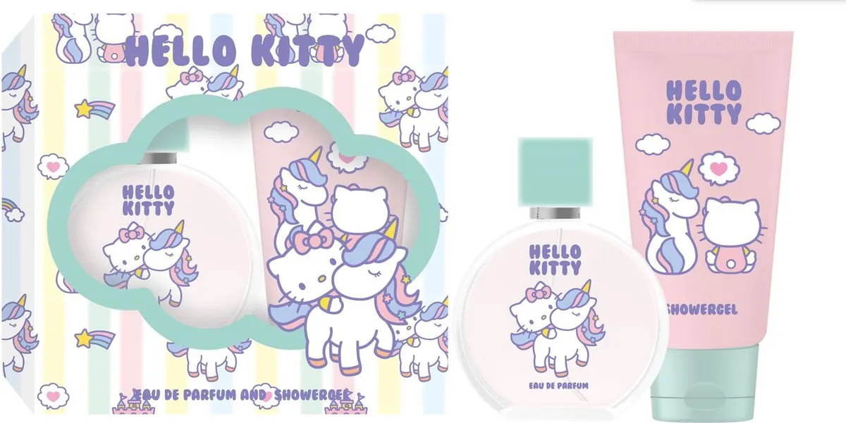 Hello Kitty Unicorn Cloud Douchegel & Parfum Set 150ml