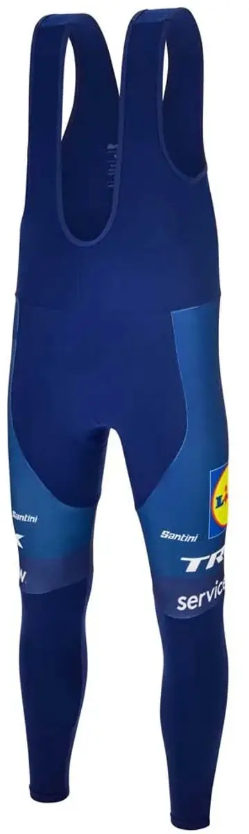 Santini Lidl-Trek 2026 Lange Fietsbroek - Blauw - 2XL - afbeelding 2 van 3