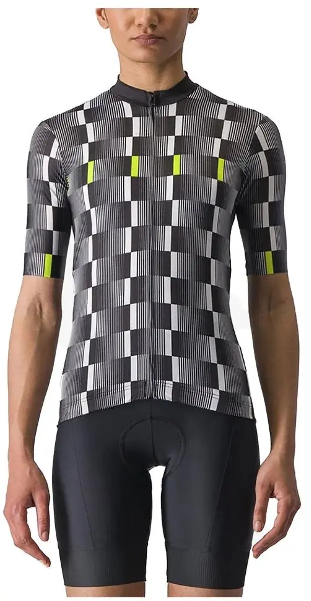 Castelli Dimensione Korte Mouw Wielertrui Zwart XS Vrouw