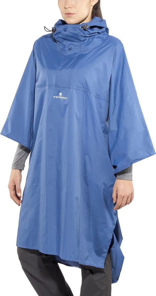 Ferrino Hiker Regenponcho - Blauw L/XL - afbeelding 3 van 6