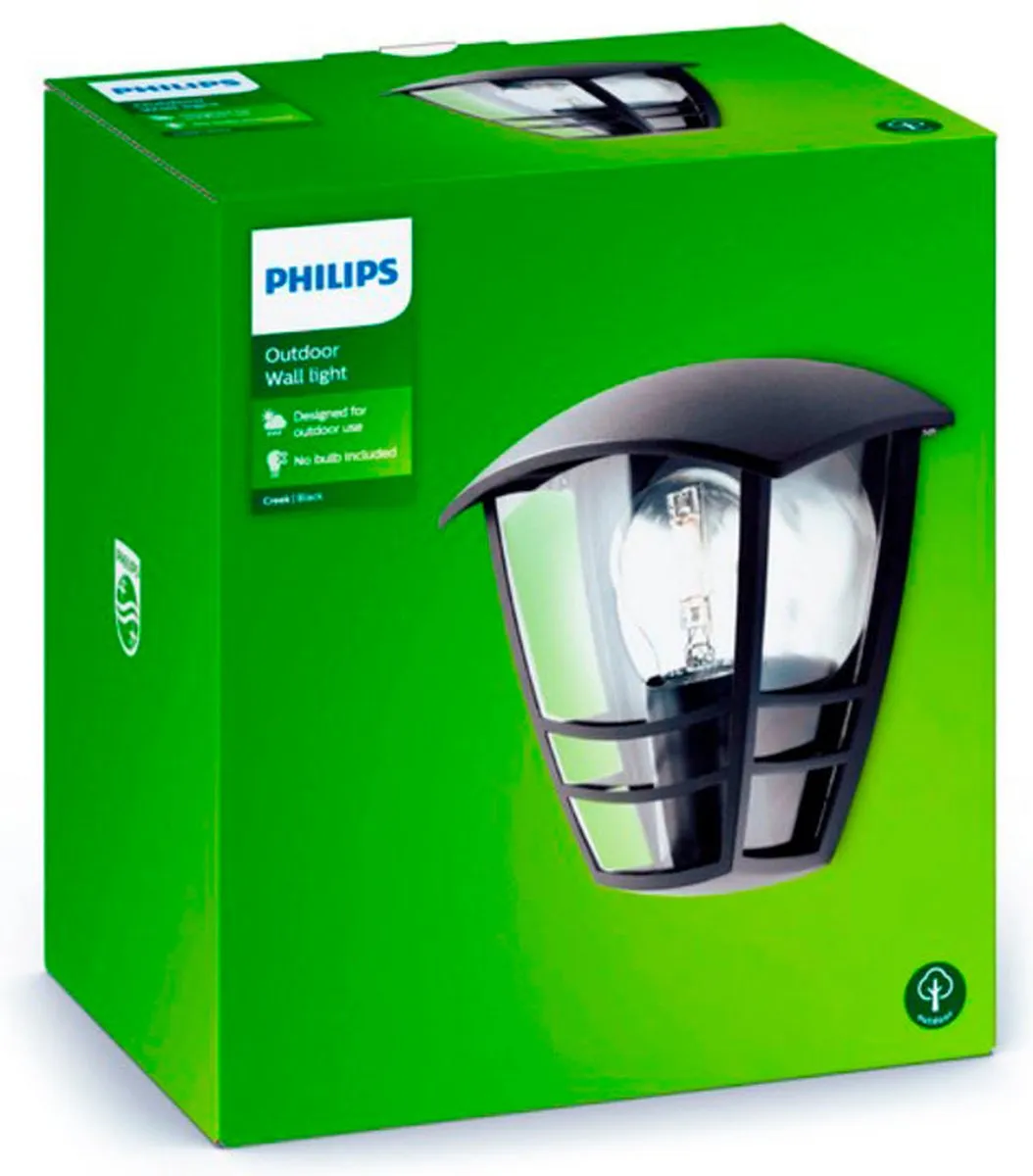 Philips Creek Buitenwandlamp - Zwart