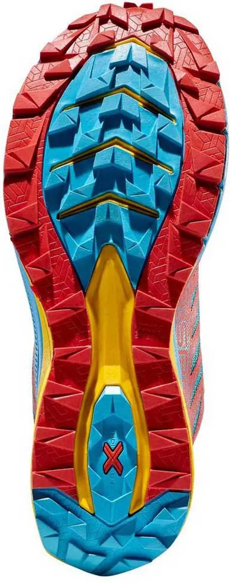 La Sportiva Jackal II Trailschoenen - 37.5 - Rood/Blauw - afbeelding 2 van 6
