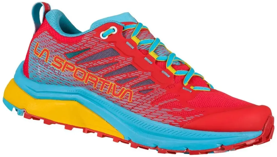La Sportiva Jackal II Trailschoenen - 37.5 - Rood/Blauw - afbeelding 3 van 6