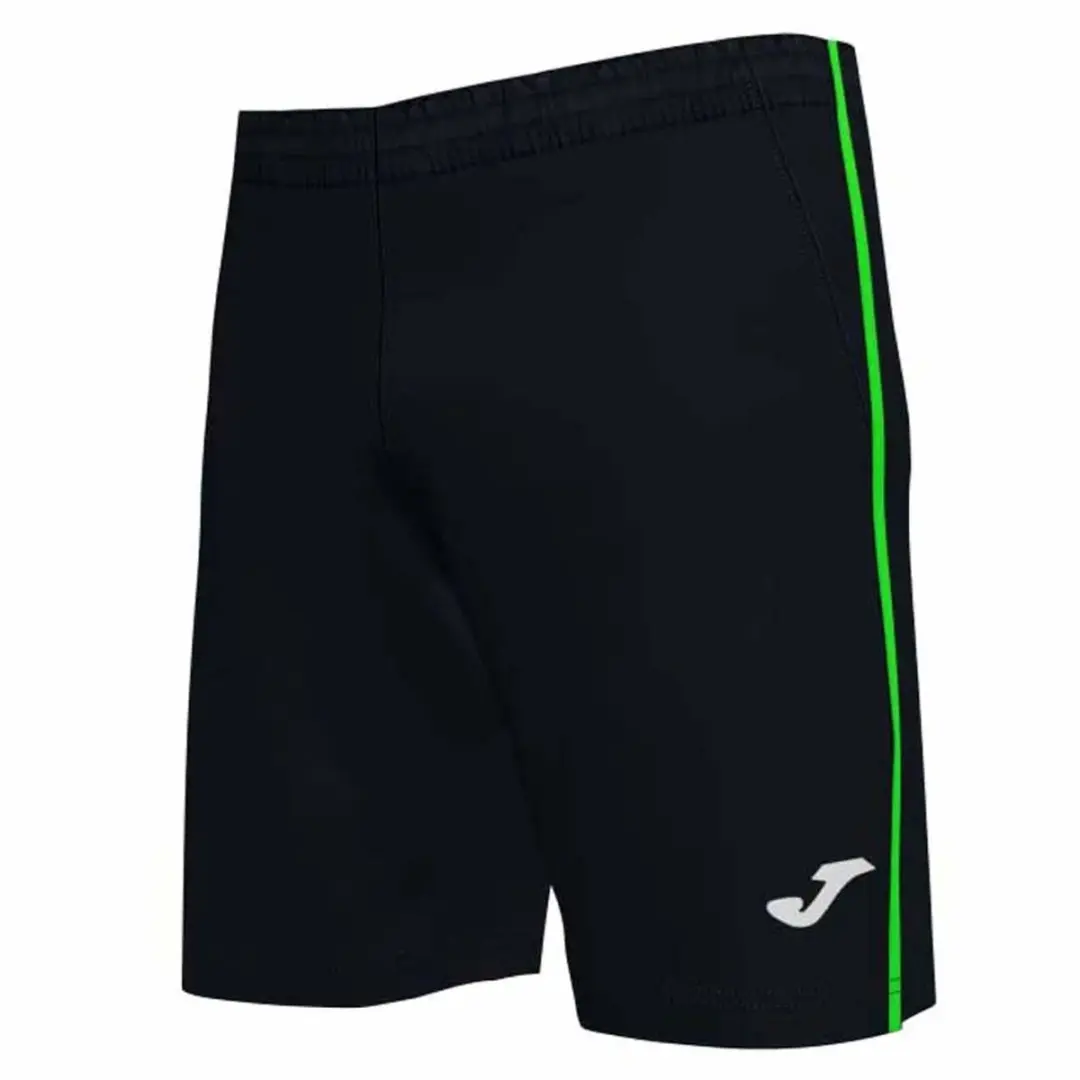 Joma Open III Korte Broek - L - Zwart/Groen - afbeelding 3 van 4