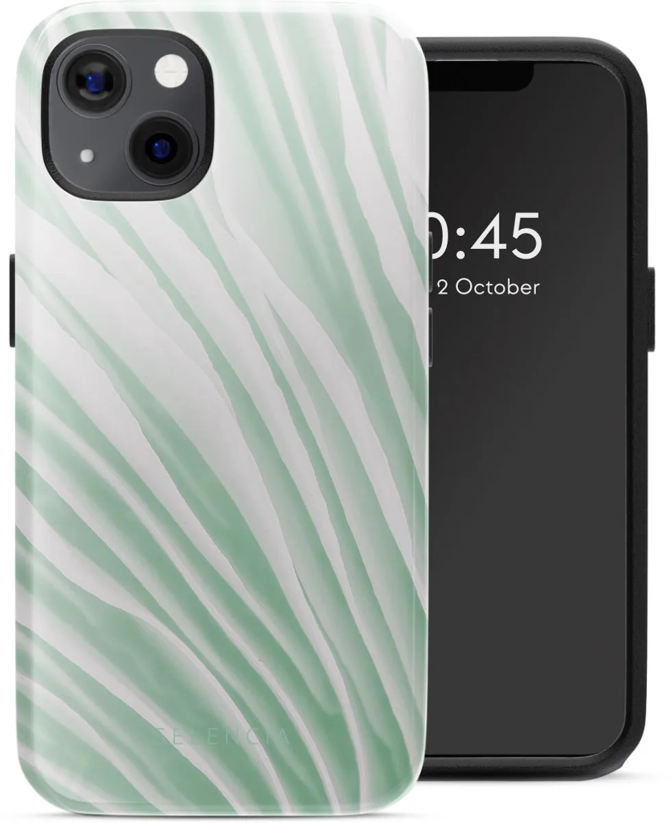 Selencia Hoesje iPhone 13 Nature Grayed Jade - MagSafe