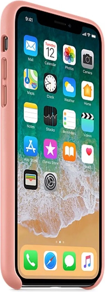Apple iPhone X Leren Hoesje - MRGH2ZM/A - Roze