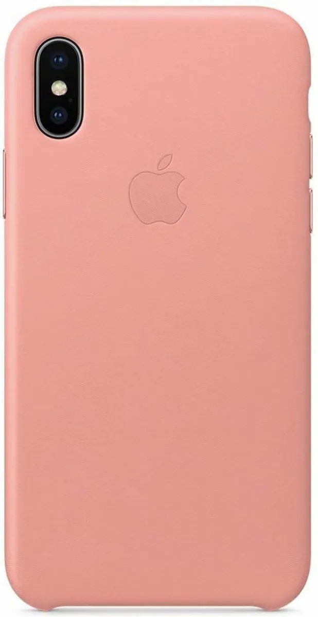 Apple iPhone X Leren Hoesje - MRGH2ZM/A - Roze