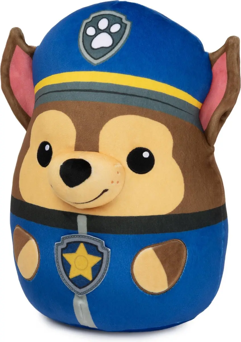 PAW Patrol Chase Knijpknuffel 30 cm - afbeelding 6 van 6