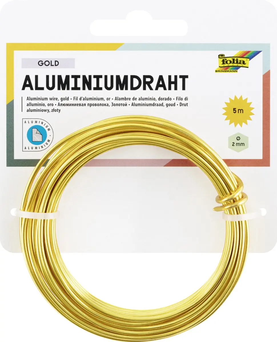 Folia Aluminium Draad 2mm x 5m Koper - afbeelding 5 van 6