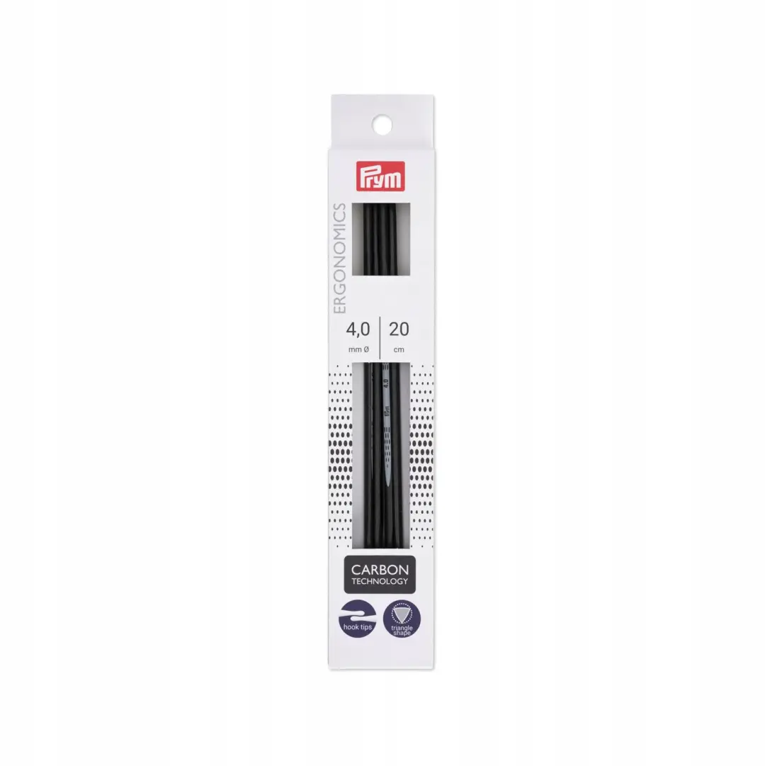 Prym Ergonomics Carbon Sokkenbreinaalden 20 cm 4 mm