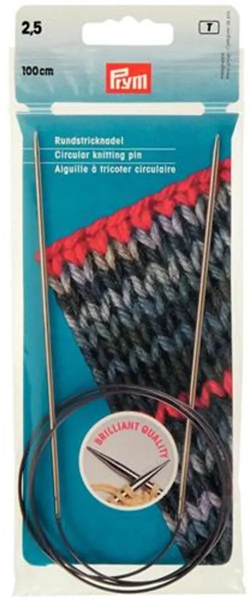 Prym HN Rondbreinaalden 2.5mm 100cm - Zilver - afbeelding 4 van 5