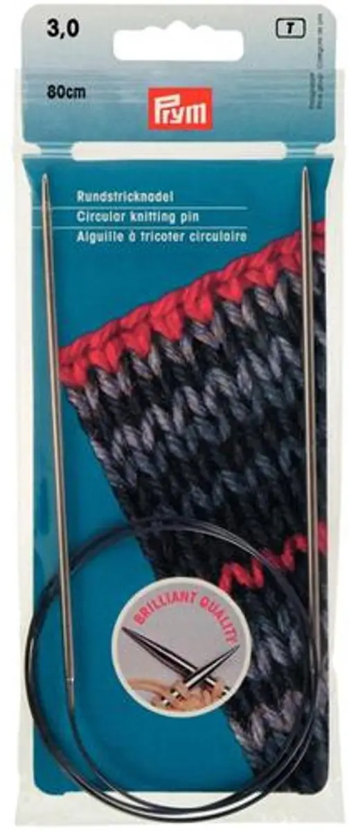 Prym Rondbreinaald 3mm 80cm Metaal - afbeelding 3 van 3
