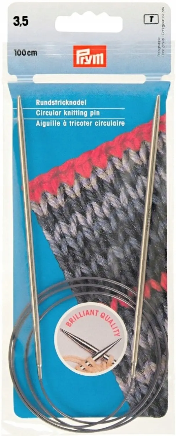 Prym HN rondbreinaalden 3,5mm 100cm Zilver