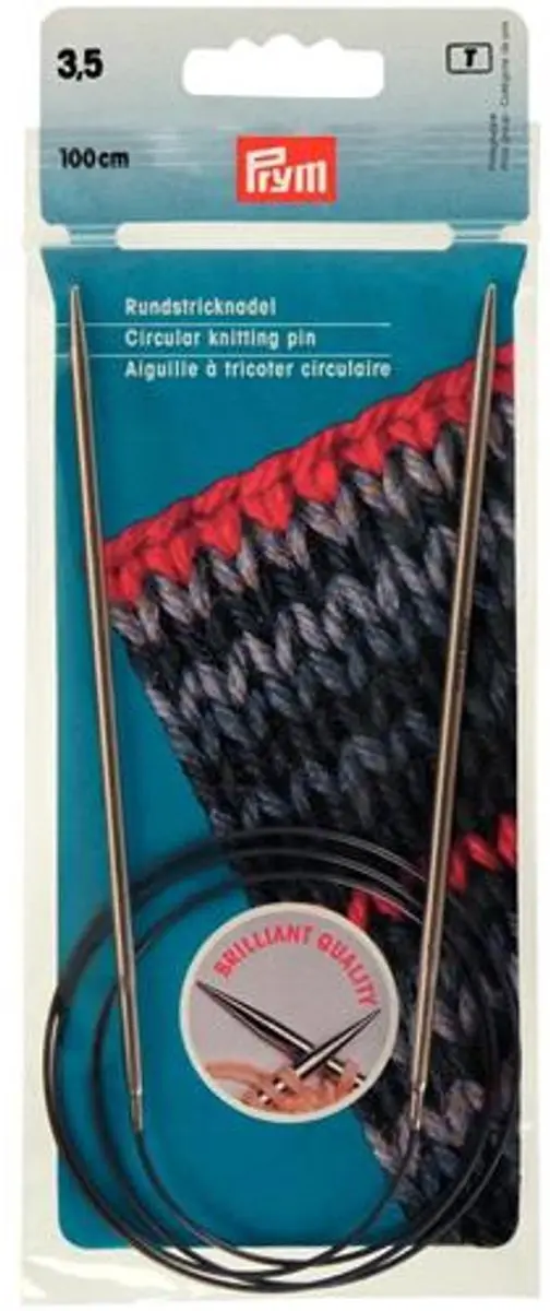 Prym HN rondbreinaalden 3,5mm 100cm Zilver - afbeelding 3 van 3