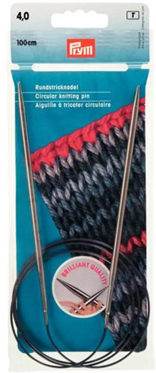 Prym Rondbreinaald 4mm 100cm - Zilver - afbeelding 3 van 3