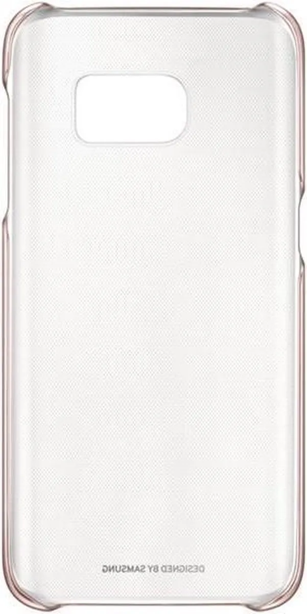Samsung Clear Cover Galaxy S7 Edge - Roze goud