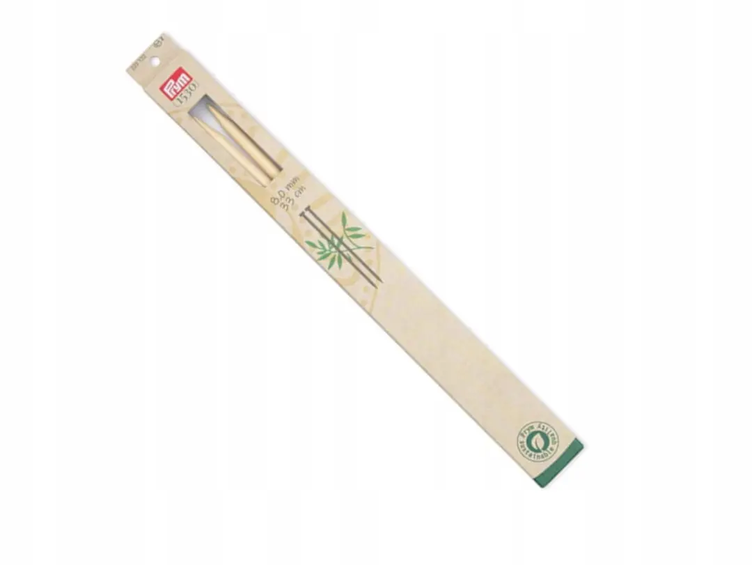 Prym Bamboe Breinaalden Recht 8.0mm 33cm