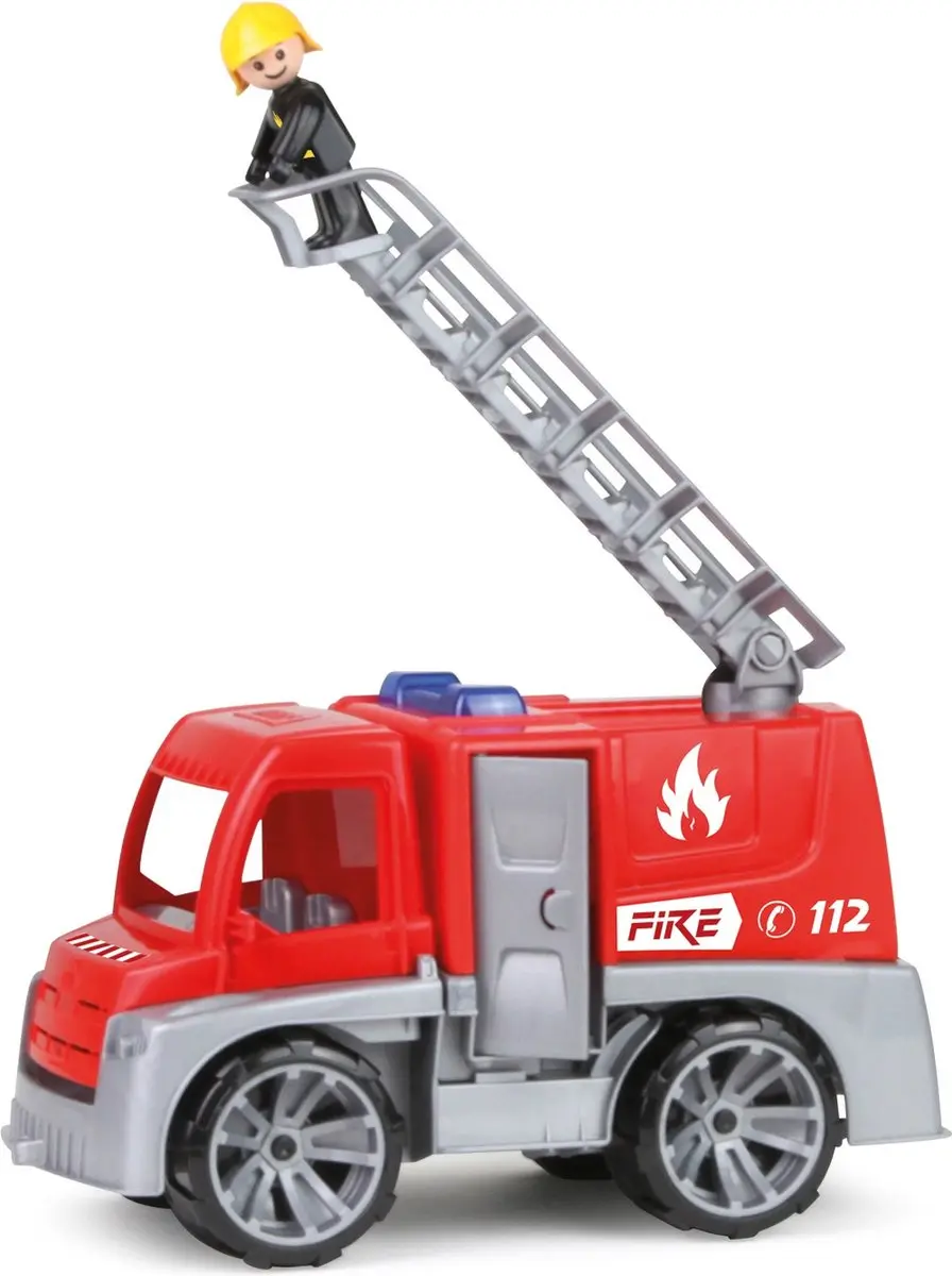 Lena Brandweerwagen Truxx 29cm - Rood/Grijs - afbeelding 2 van 5