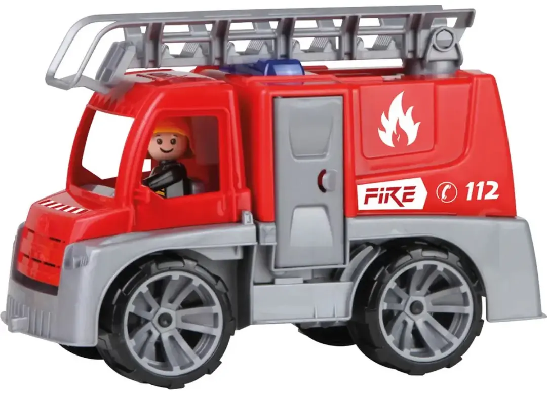 Lena Brandweerwagen Truxx 29cm - Rood/Grijs - afbeelding 5 van 5