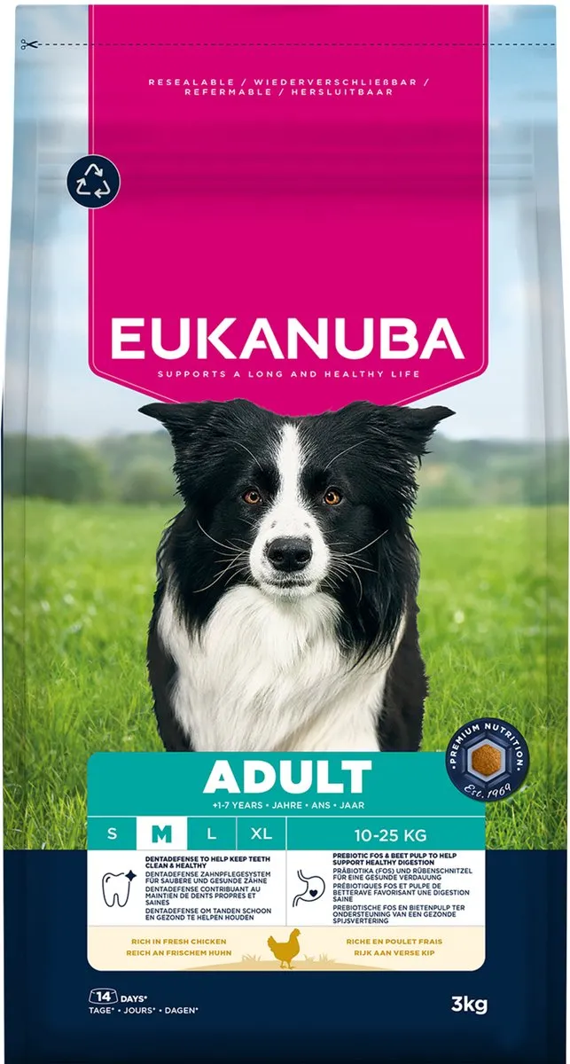 Eukanuba Adult Medium Breed Kip Hondenbrokken 3kg