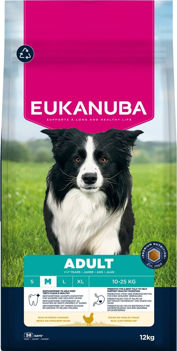 Eukanuba Adult Medium Breed Kip Hondenbrokken 3kg
