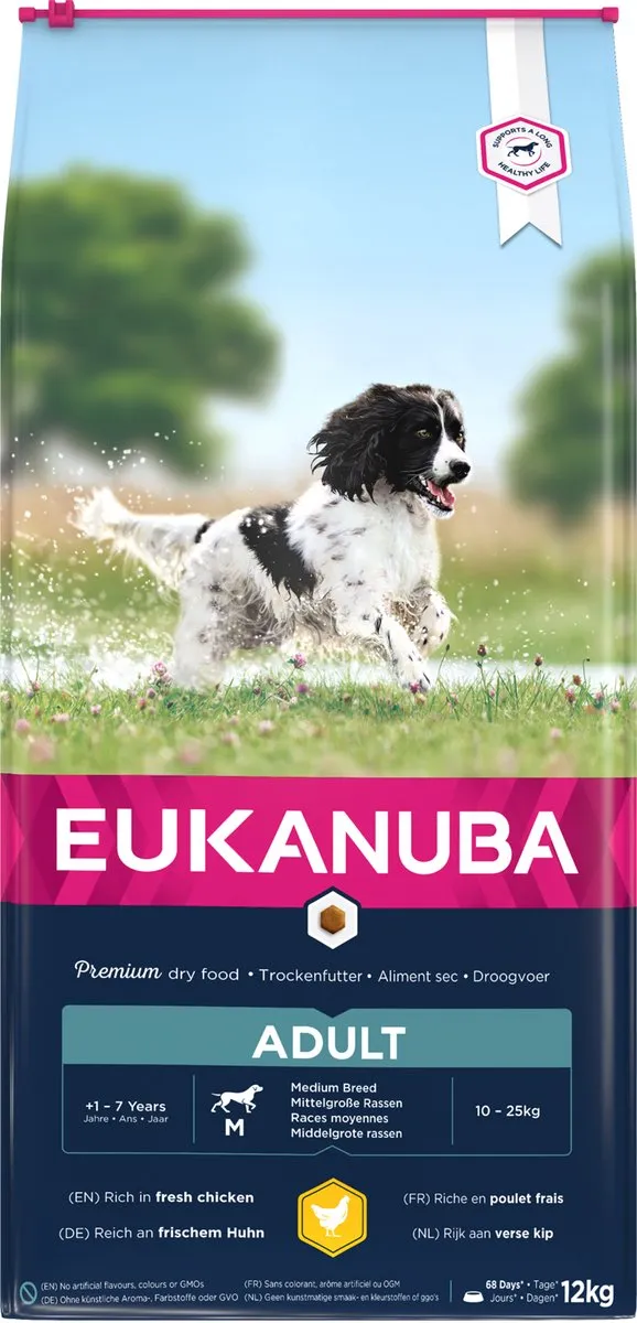 Eukanuba Adult Medium Breed Kip Hondenbrokken 3kg