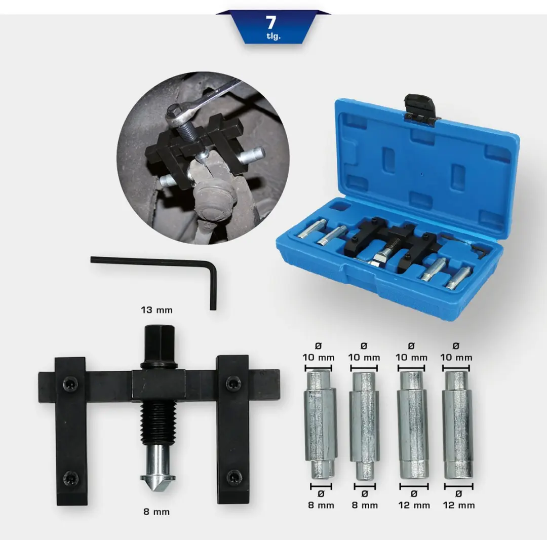 Brilliant Tools BT661300 Klem- en spreidgereedschapset 7-delig - Blauw - afbeelding 6 van 6