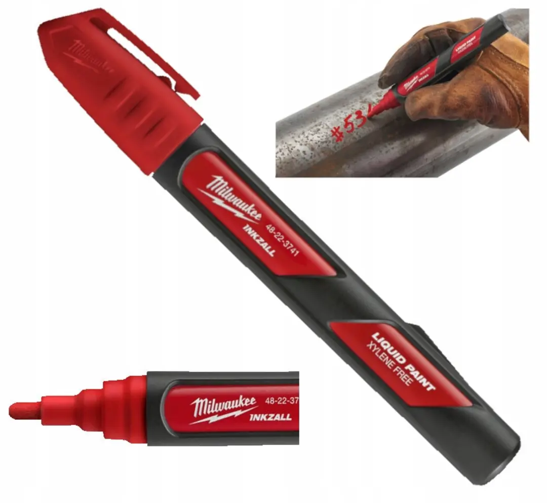 Milwaukee INKZALL Olieverf Marker Rood - afbeelding 2 van 2